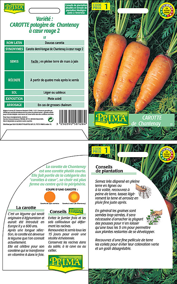 Prima sachet carotte